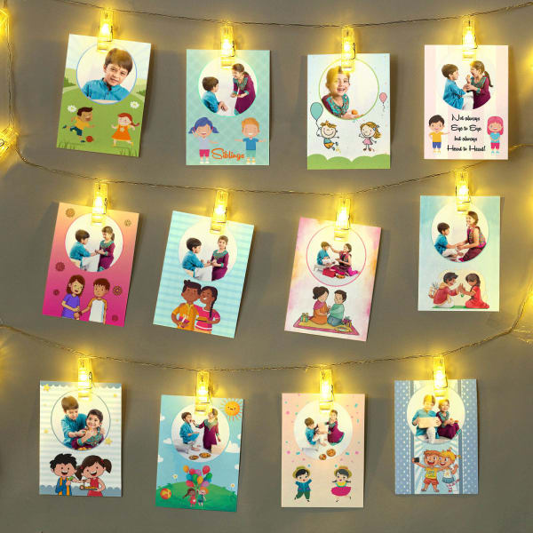 Personalized LED Photo String Light Wall Decor for Kids
