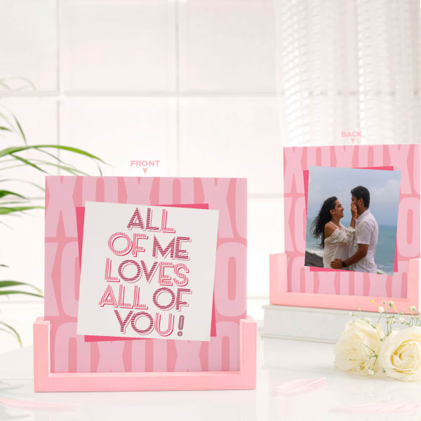 Personalized Love Blossoms Sandwich Frame Anniversary Gift