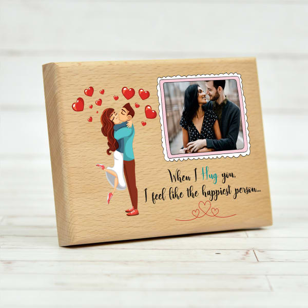 Personalized Love Couple Quote Wooden Photo Frame