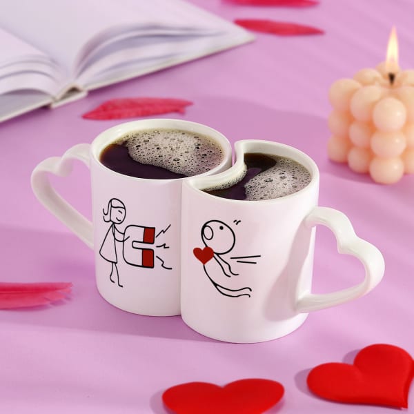 Personalized Love Magnet Couple Mug