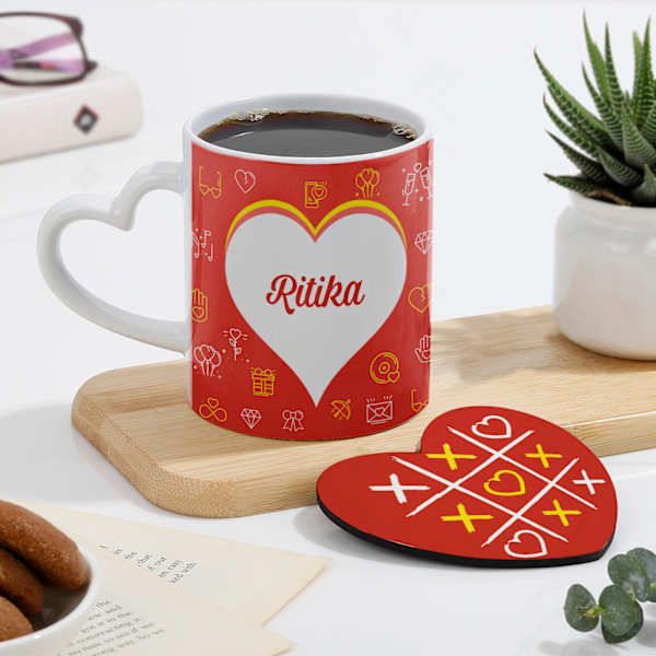Personalized Love Mug And Coaster Combo