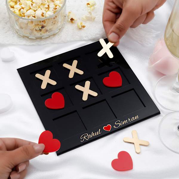 Personalized Love Tic Tac Toe Game