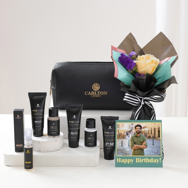 Personalized Luxurious Skincare Birthday Hamper For Him