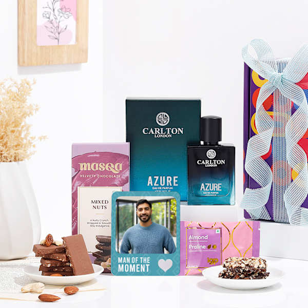 Personalized Man Of The Moment Birthday Gift Hamper
