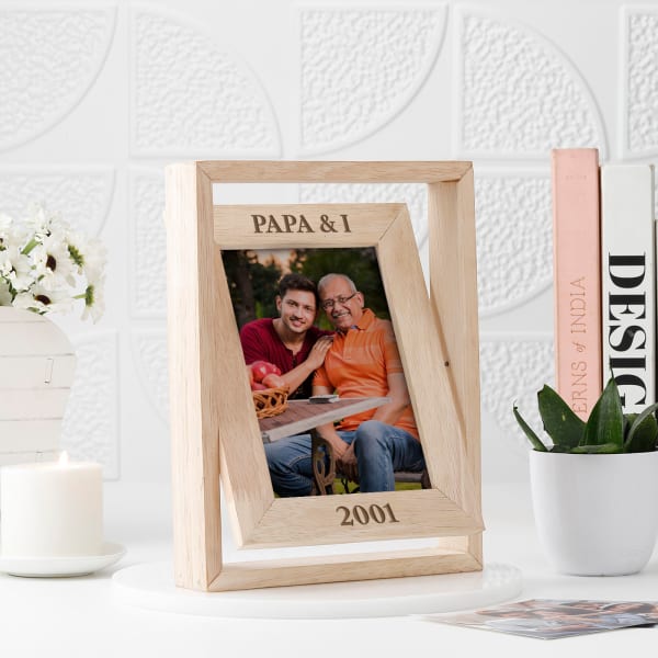 Personalized Me And Papa - Rotating Frame