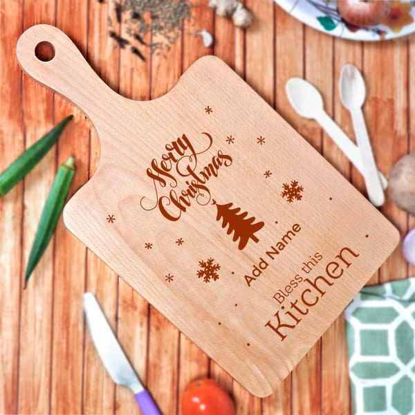 Personalized Merry Christmas Chopping Board