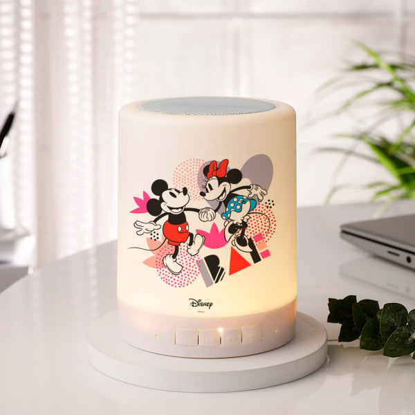 Personalized Minnie N Mickey Smart Touch Mood Lamp Speaker