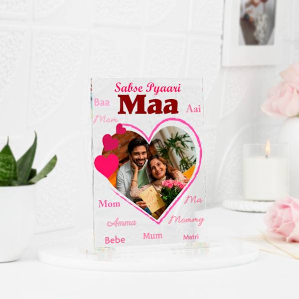 Personalized Mother's Day Acrylic Greeting Card