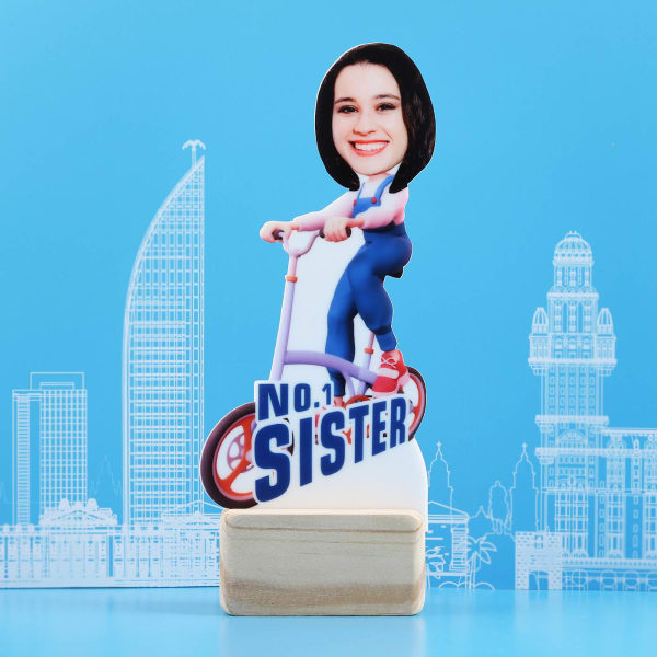 Personalized No. 1 Sister Caricature