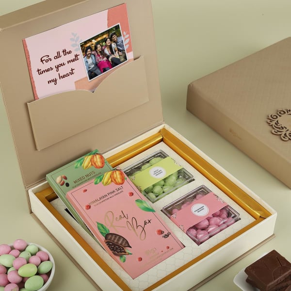 Personalized Nuts and Chocolates Gift Box