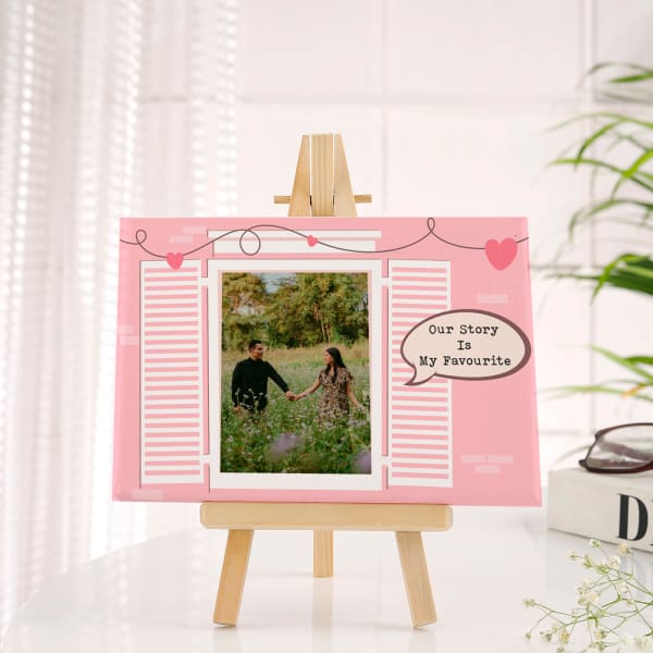 Personalized Our Story Is My Favourite Canvas Frame