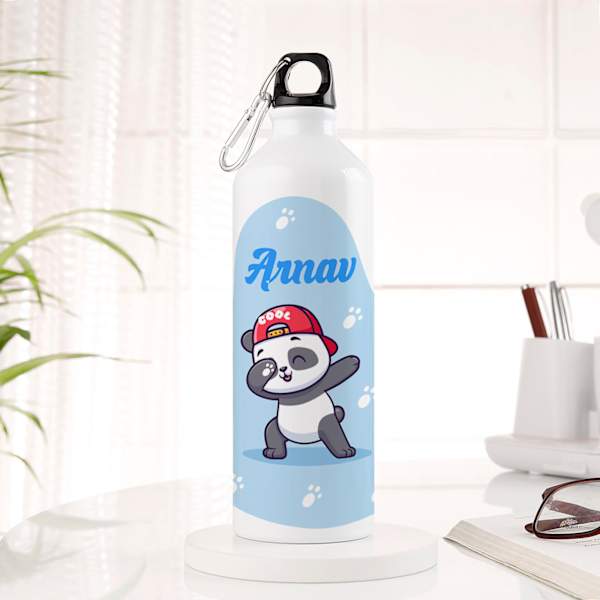 Personalized Panda Sipper Bottle For Kids