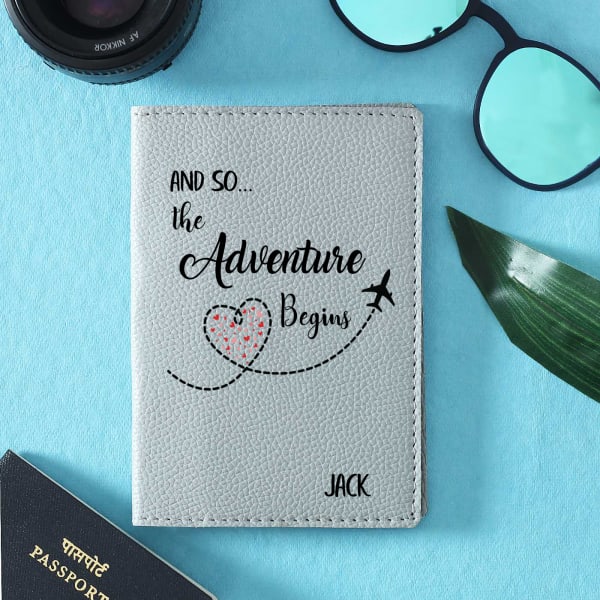 Personalized Passport Cover with Card Slots
