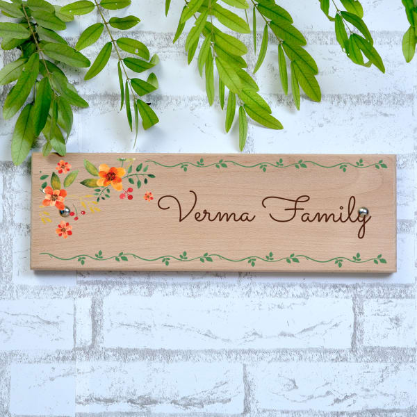 Personalized Perfect Family Wooden Name Plate