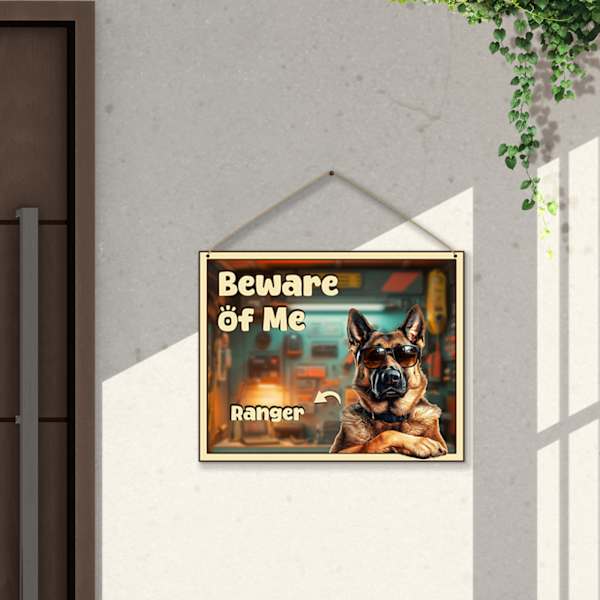 Personalized Pet Warning Board