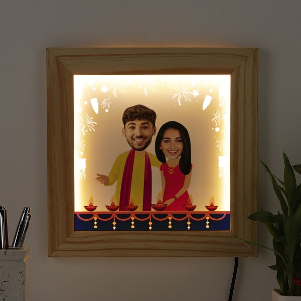 Personalized Photo Frame for Diwali
