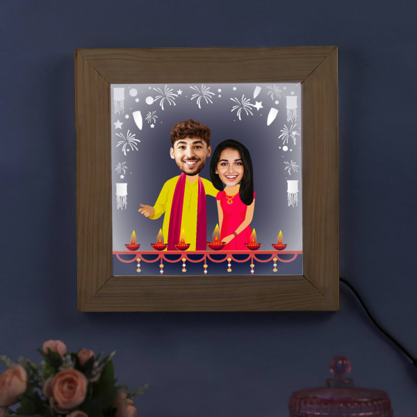 Personalized Photo Frame for Diwali