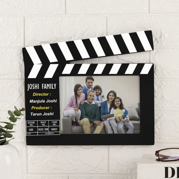 Personalized Photo Frame in Clapperboard Design