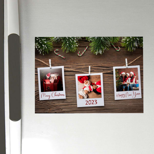 Personalized Photo Magnet for Christmas & New Year
