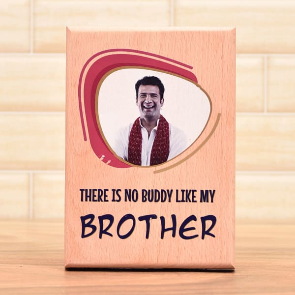 Personalized Photo Wooden Frame for Dear Brother