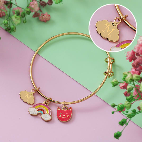 Personalized Rainbow Bracelet for Girls