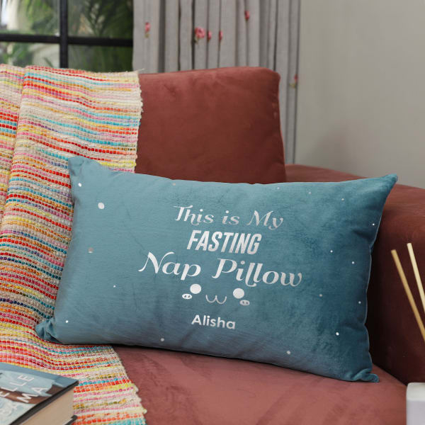 Personalized Ramadan Fasting Nap Velvet Pillow