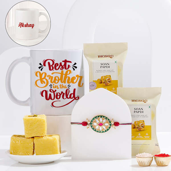 Personalized Regal Rakhi Delight Hamper