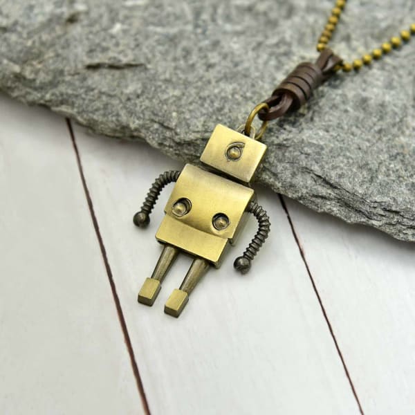 Personalized Robot Pendant: Gift/Send Jewellery Gifts Online M11094744 ...