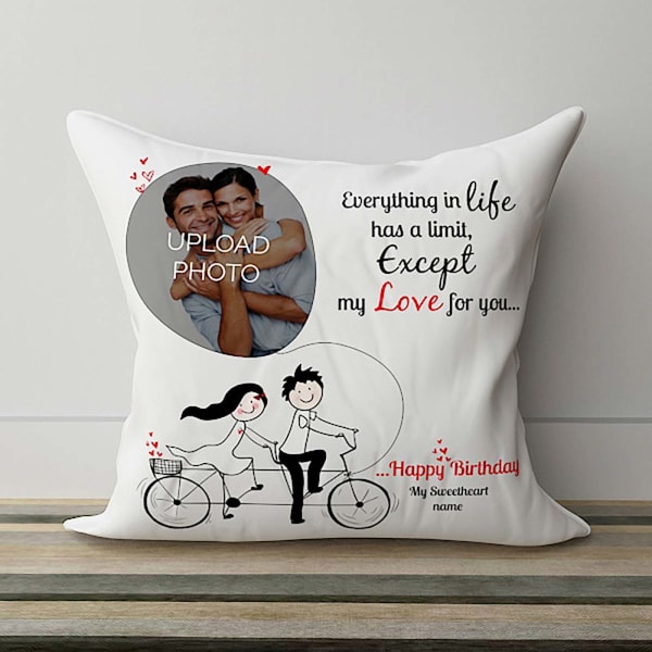 Personalized Romantic Theme Cushion