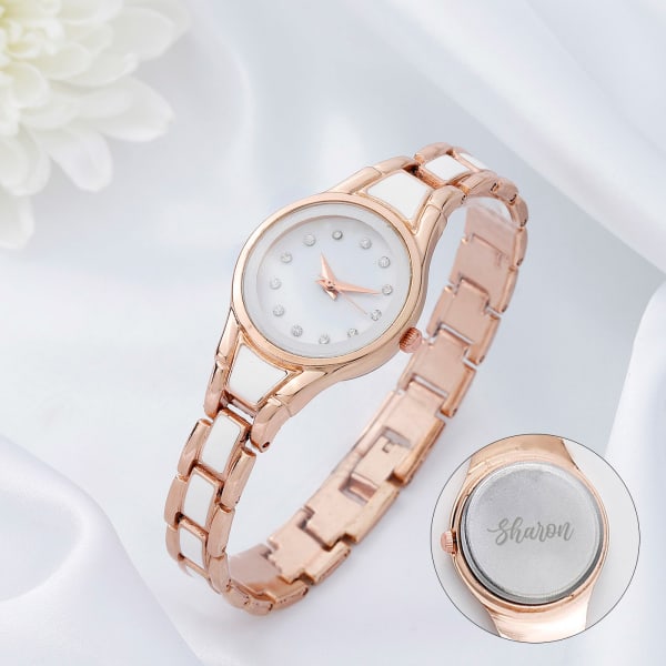 Personalized Rose Gold Elegance Women's Watch