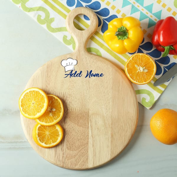 Personalized Round Wooden Chopping Board