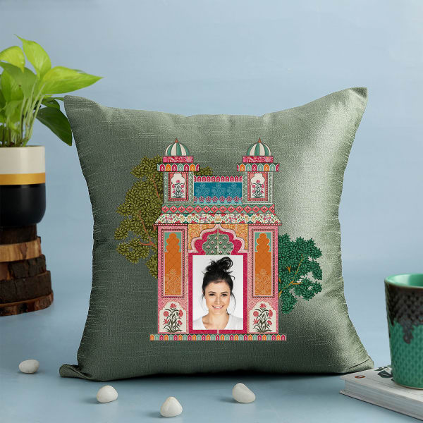 Personalized Sage Green Cushion Cover