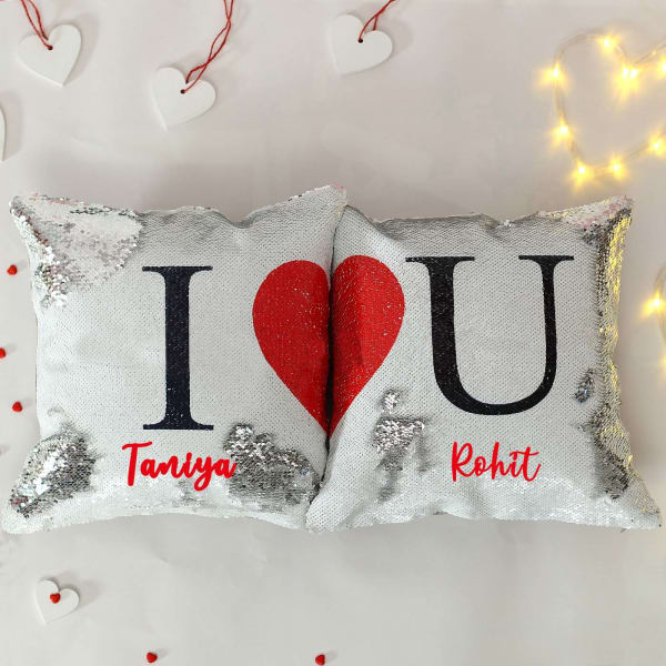 Personalized Sequined Cushions