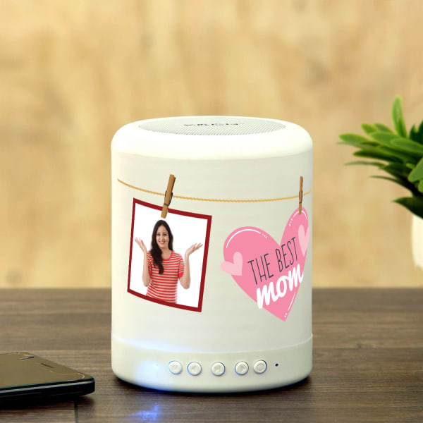 Personalized Smart Touch Mood Lamp Speaker for Mom