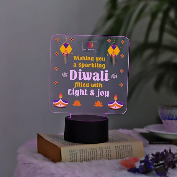 Personalized Sparkling Diwali LED Lamp