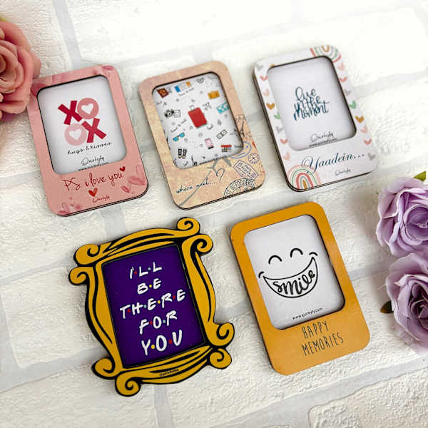 Personalized Special Photo Frame Magnets - Set Of 5