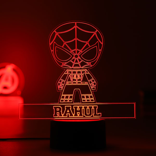 Personalized SpiderMan LED Lamp