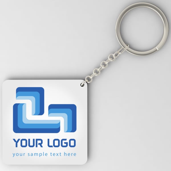 Personalized Square Keychain