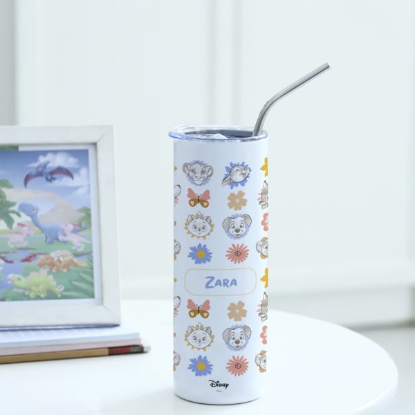 Personalized  Stainless Steel Tumbler With Straw