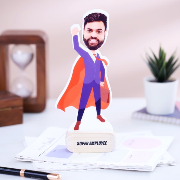 Personalized Super Employee Caricature