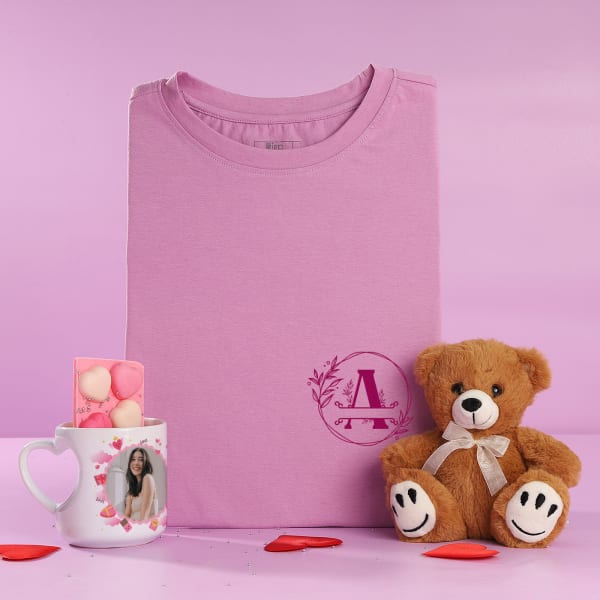 Personalized Tee with Teddy Set