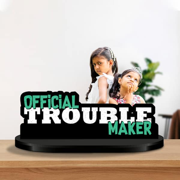 Personalized Trouble Maker Rakhi Caricature