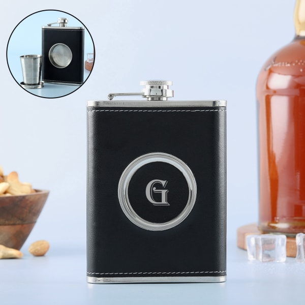 Personalized Vegan Leather Hip Flask