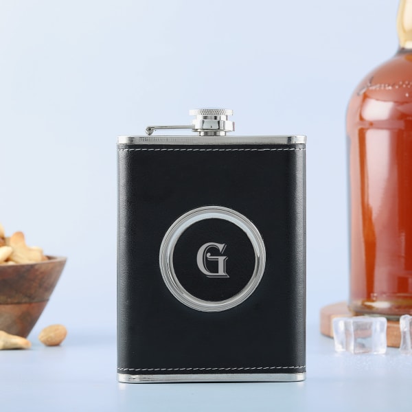 Personalized Vegan Leather Hip Flask