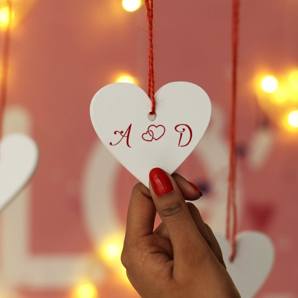 Personalized Wall Hanging Hearts Gift/Send Home and Living Gifts