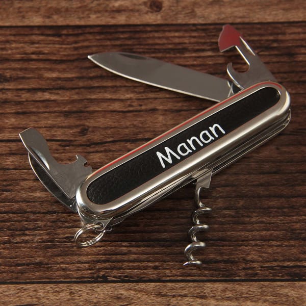 Personalized Wallet with Keychain & Swiss Knife Combo: Gift/Send Home and Living Gifts Online ...