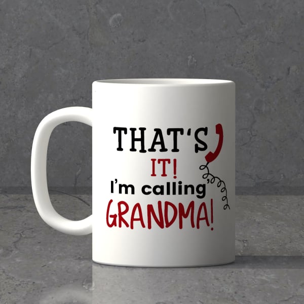 Personalized White Mug for Grandmother