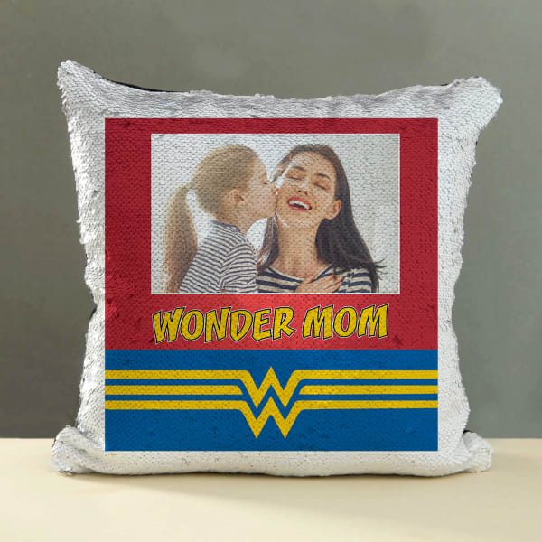 Personalized Wonder Mom Cushion