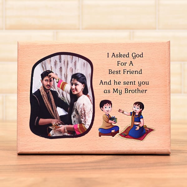 Personalized Wooden Frame for Brother