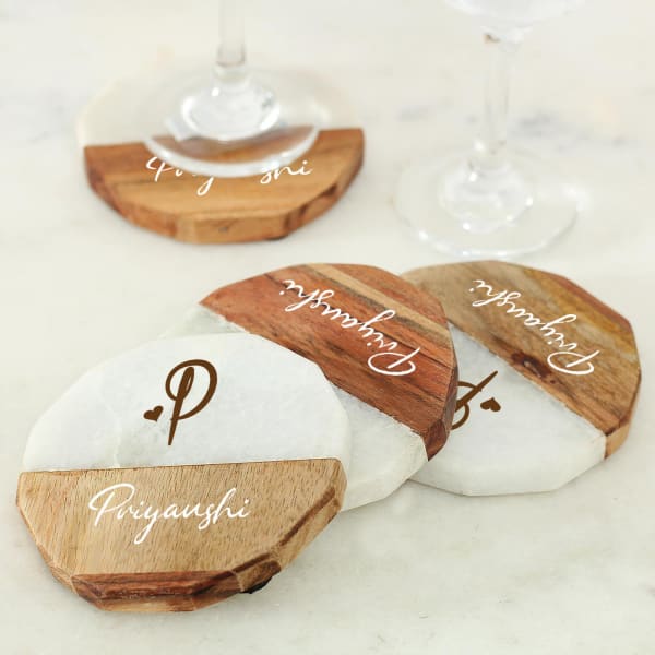 Personalised Marble Coaster By Sophia Victoria Joy Notonthehighstreet Com